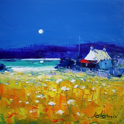 A summer moonrise Isle of Gigha 10x10